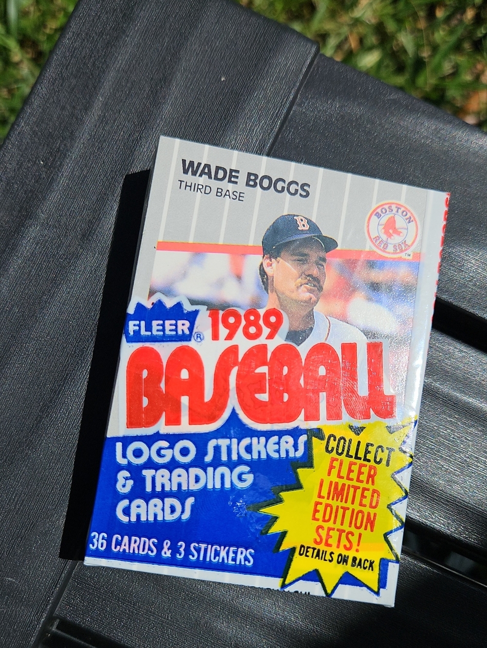 1989 Fleer Baseball Sealed Cello Pack 36 Cards Wade Boggs Fred McGriff HOF